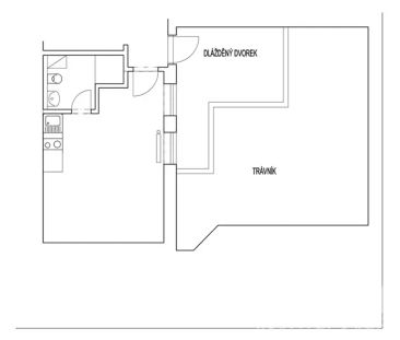 Pronájem 1+kk, Praha 4 – Braník, ul. Na Vinohradu - Photo 1