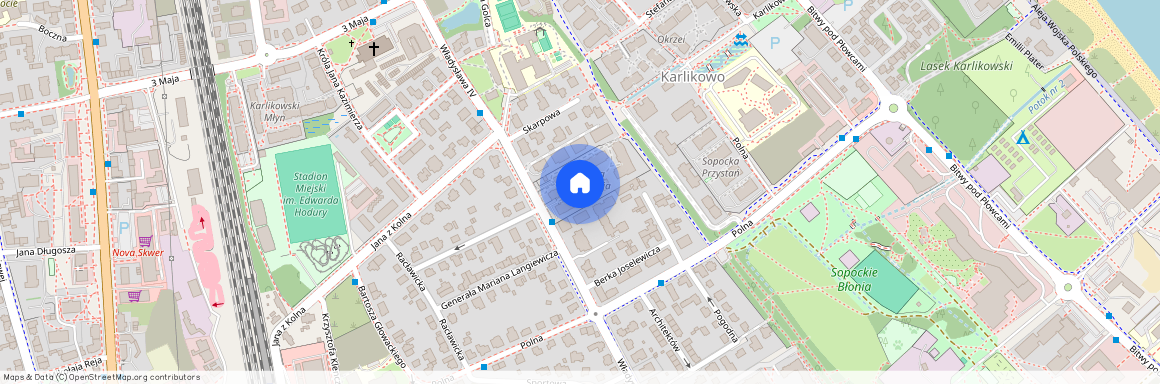 ul. Władysława Łokietka, Karlikowo, Sopot, pomorskie