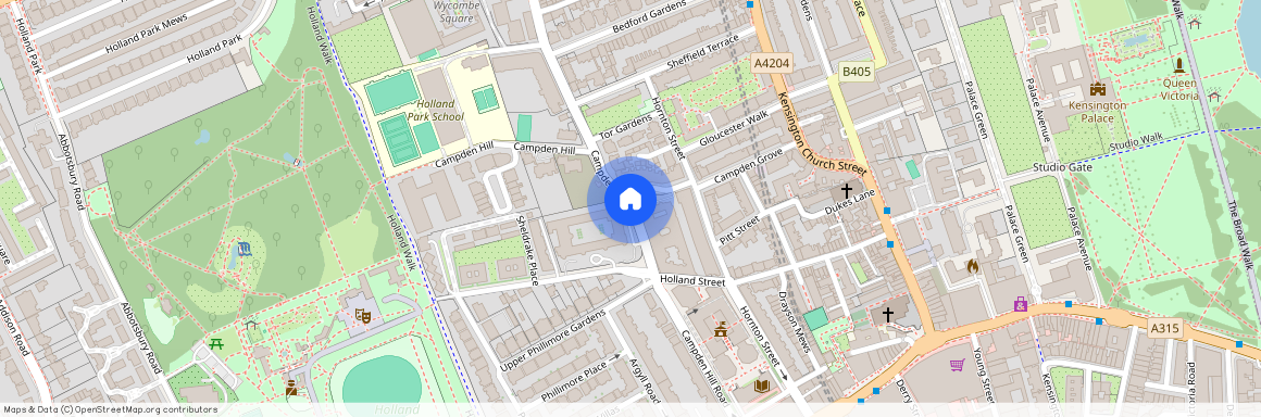 Campden Hill Court, Observatory Gardens, London, W8