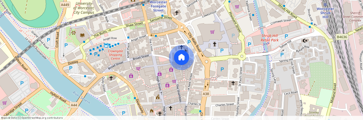 Mealcheapen Street, Worcester, Worcestershire, WR1