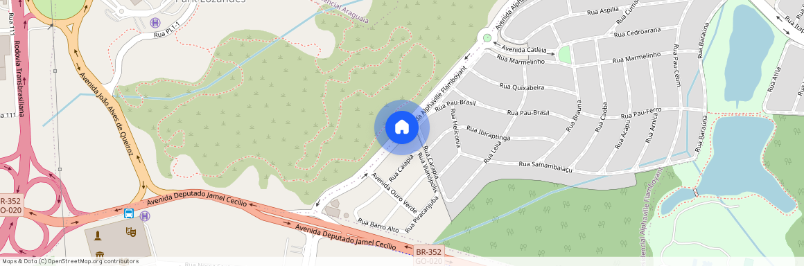 Avenida Rio Bonito, Alphaville Flamboyant Residencial Araguaia, Goiânia - GO, 74884-527, Brazil