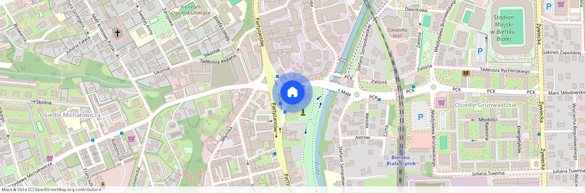 Mickiewicza (1), Bielsko-Biała M., Bielsko-Biała, Centrum