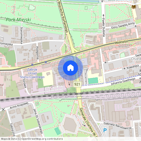 Gen De Gaulle 1, Mikulczyce, Zabrze, śląskie