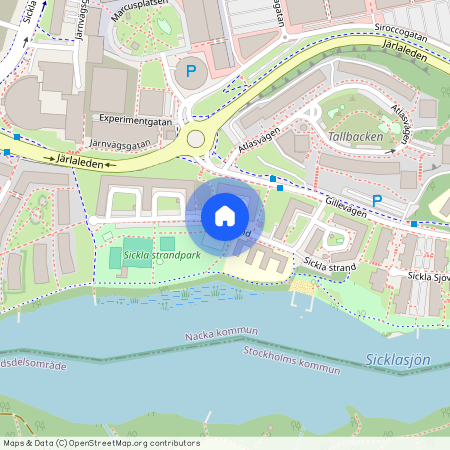 Sickla strand, Nacka