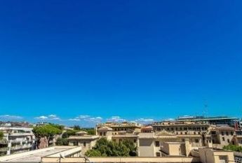 Prati: Spacious, tastefully furnished 1 bedroom, living, study, kitchen and bath. Located in beautiful building on high floor. Bright, silent, near services, metro and center. #1709