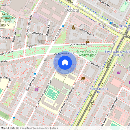 ul. Stefana Bobrowskiego, Szczęśliwice, Ochota, Warszawa, mazowieckie