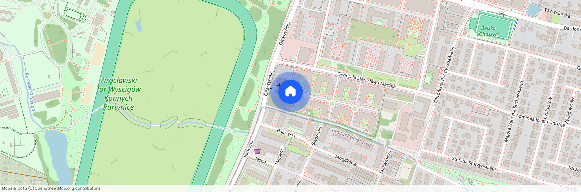 ul. Ołtaszyńska 132, Partynice, Krzyki, Wrocław, dolnośląskie