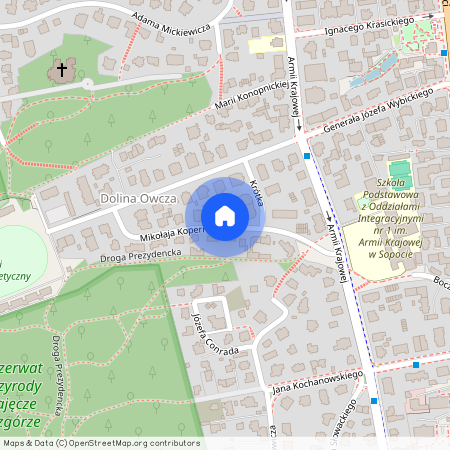 ul. Mikołaja Kopernika, Zajęcze Wzgórze, Górny Sopot, Sopot, pomorskie