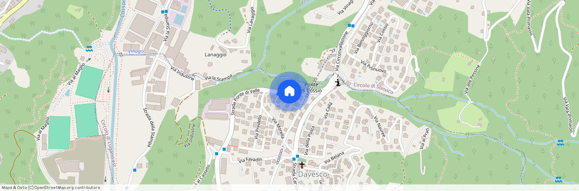 Strada Ponte Di Valle 42 a, 6964 Davesco-Soragno