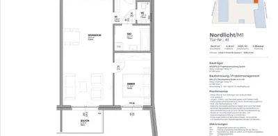 Unbefristete Neubau-Mietwohnung im Oberen Hausfeld Top 2.41 | Termin online buchen: www.hausfeld22.at/nordlicht - Foto 2