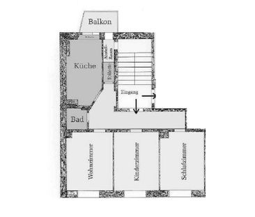 Balkon - separates WC - Badewanne - 76 m² | 3-Zimmer-Wohnung Plauen... - Foto 4