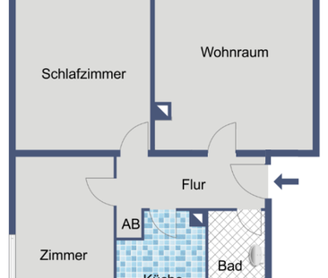 Helle 3-Zimmer-Wohnung in Wiesbaden-Erbenheim - Photo 2