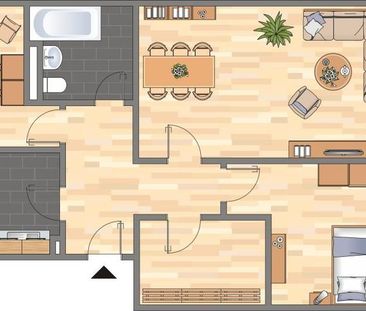 Demnächst frei! 3-Zimmer-Wohnung in Dortmund - Photo 4