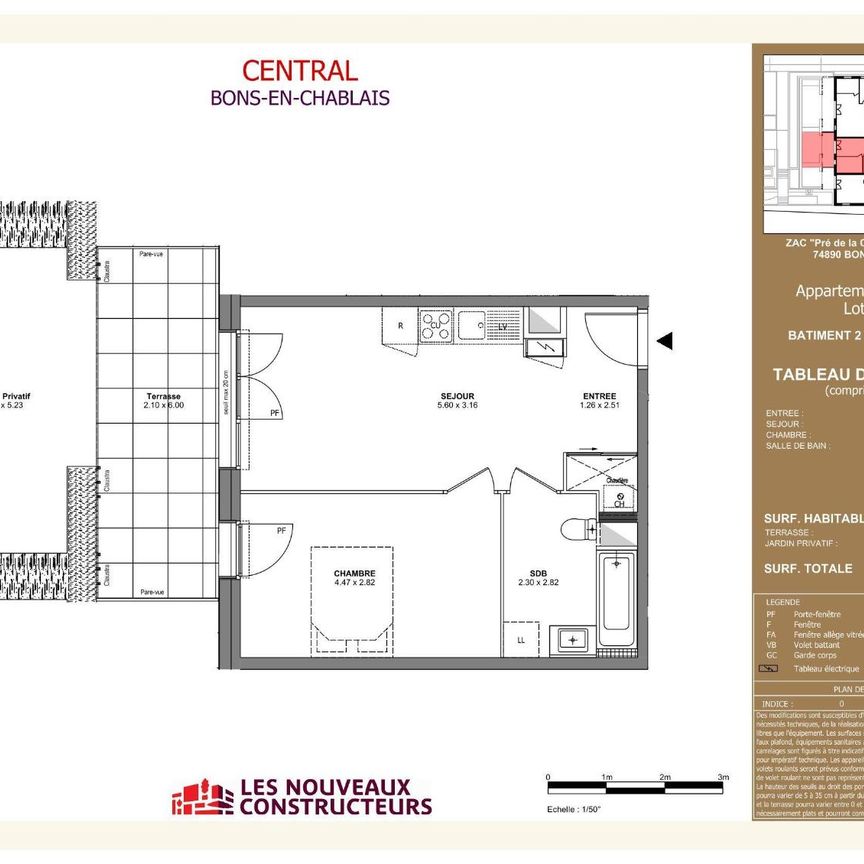 Location Appartement 2 pièces 39m² BONS EN CHABLAIS 74890 - Photo 2