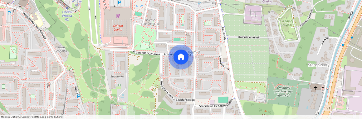 ul. Antoniego Suchanka, Chełm, Gdańsk, pomorskie