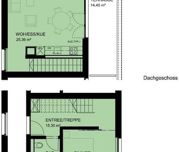 2.5 Zimmer, 60 m², 1. Stock - Photo 2