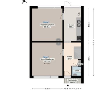 Per direct: Studentenkamer beschikbaar aan de Briljantstraat!, Gron... - Photo 6