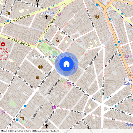 Rue Caffarelli, Francja, Paris