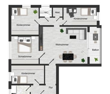 Hier ist genug Platz zum Entfalten - 5-Raum-Whg. mit Balkon - Foto 3