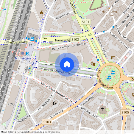 Stadscentrum, 6512 AK, van Schaeck Mathonsingel, Nijmegen