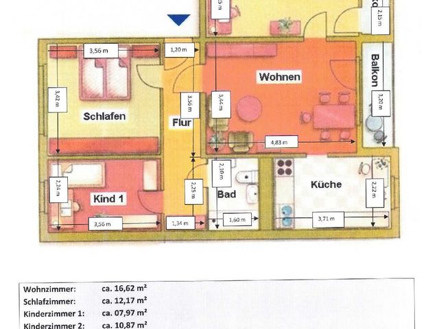 4-Raum Wohnung mit zwei Balkonen – bezugsfertig zum 01.06.2025! - Foto 1
