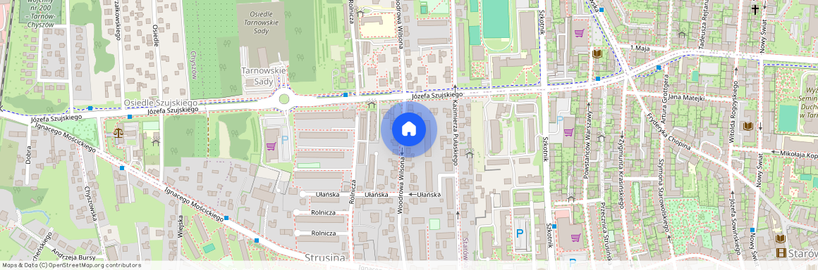 Woodrowa Wilsona, Strusina, województwo małopolskie, Osiedle Wiejska, 33-110, Tarnów