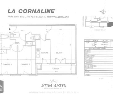 Location Appartement 3 pièces 65m² VILLEURBANNE 69100 - Photo 3