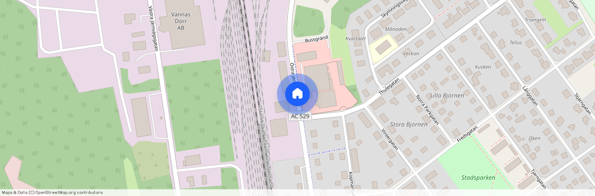 Östra Järnvägsgatan, Vännäs