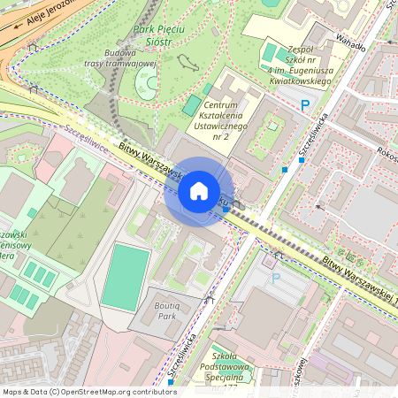 ul. Bitwy Warszawskiej 1920 r., Szczęśliwice, Ochota, Warszawa, mazowieckie