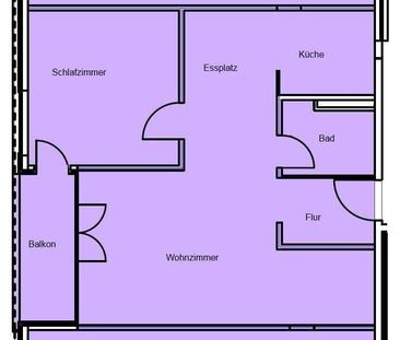 2.5 Zimmer, 63 m², 3. Stock - Photo 6