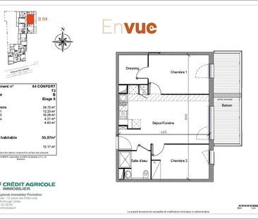 location Appartement T3 DE 55.97m² À TOULOUSE - Photo 5