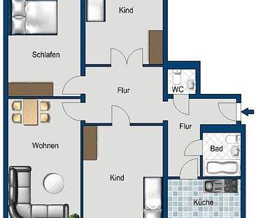4-Zimmer-Stadt-Wohnung sucht nette Familie - Photo 3