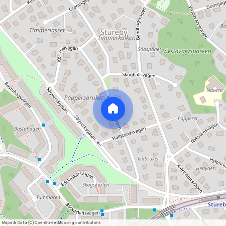 Skärblackavägen, Enskede