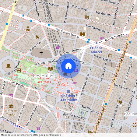 3 pièces meublé - Rue Rambuteau 75001, Paris 1Er