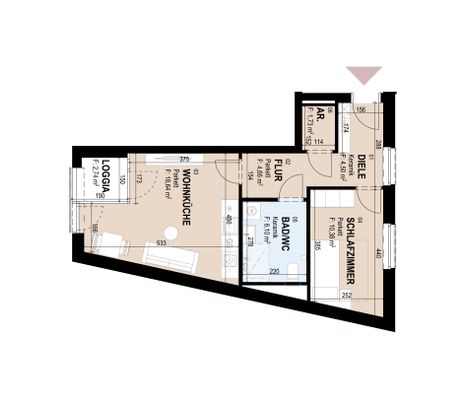 Neubauwohnung mit Loggia im 2. Stock - Foto 1