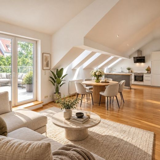 ++NEU++ Raum für Ihre Auszeit! Klimatisierte 3-Zimmer-Dachgeschossmiete mit Terrasse und Gartennutzung – ohne Lift - Foto 1