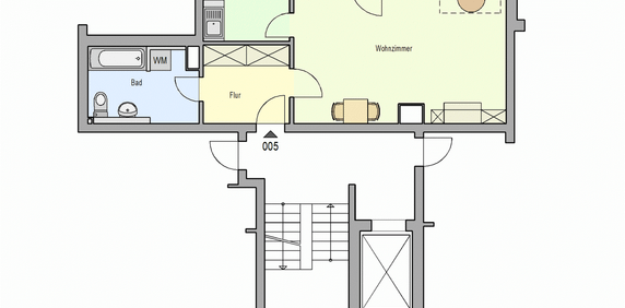 1-Zimmer-Wohnung in Düsseldorf-Pempelfort (renovierte Übergabe) - Foto 2