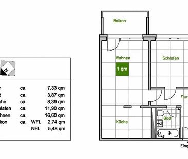 Die gefällt mir: ansprechende 2-Zimmer-Wohnung - Foto 6