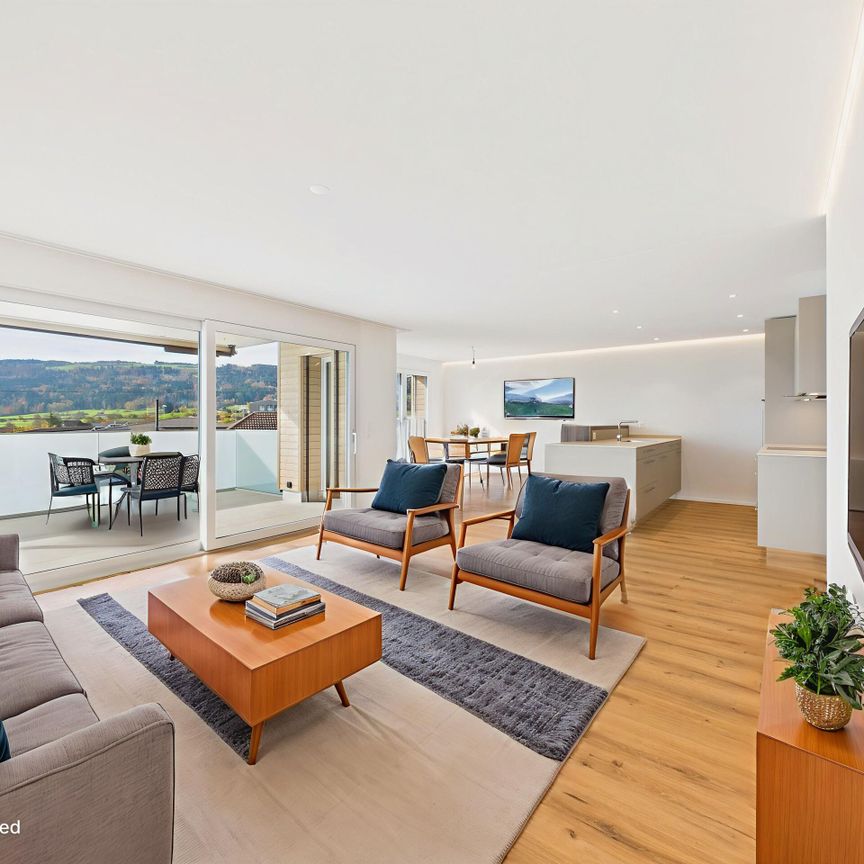 Light-flooded 4.5-room new-build apartment in the Lucerne Seetal - Photo 1