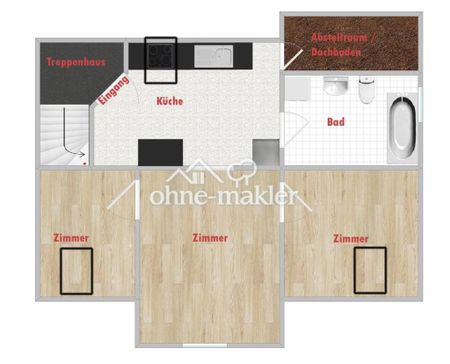 695 warm : 2,5-Zi-DG-Whg - 3 Geh Minuten zur City + renoviert - Photo 3