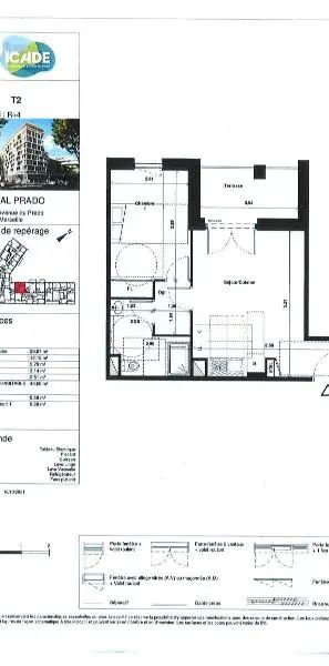 Appartement à louer 2 pièces 43.66m² - Photo 1