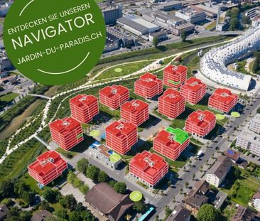 Lumineux et grand appartement de 2,5 pièces dans le Jardin du Paradis - Foto 1