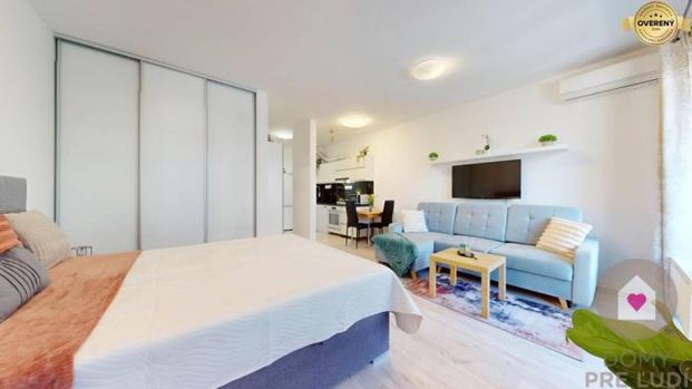 BA/PETRŽALKA-Prenájom 1i bytu s klimatizáciou a balkónom - Slnečnice - Fotografia 1