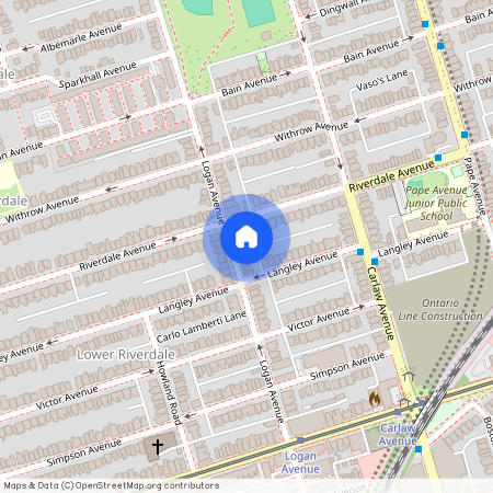 589 Logan Avenue Unit# Main, Toronto