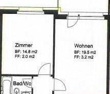 2.5 Zimmer, 55 m², 4. Stock - Photo 5