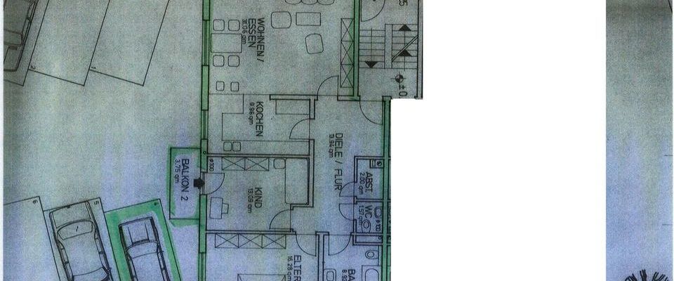 3 ZKB, Gäste-WC, Balkon,100qm - Foto 1