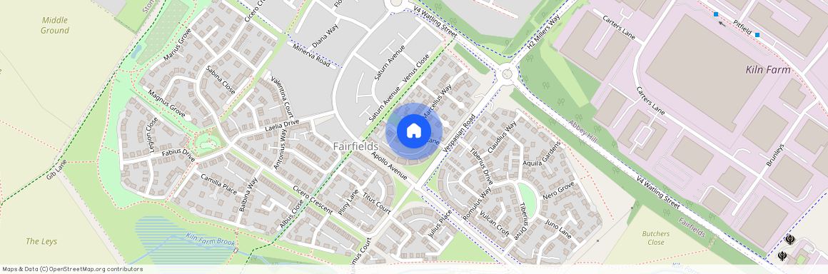 Bacchus Lane, Fairfields, Milton Keynes