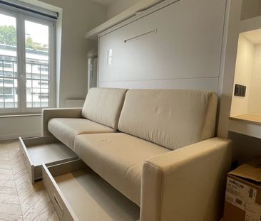 Studio meublé avec balcon, rénové par architecte - Photo 1