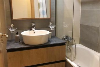 For long-term rent: apartment in Javea, Golden Garden urbanization, with 2 bedrooms and a pool.