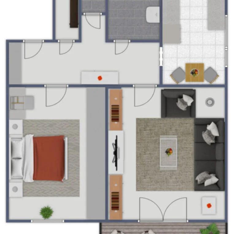 OBERTES GESCHOSS mit AUSBLICK: 2- Zimmerwohnung in TOPLAGE mit LOGGIA - Foto 1